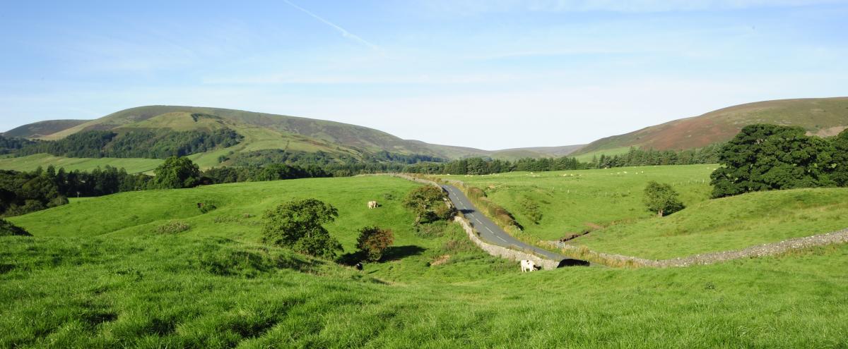 Outstandingly beautiful – the Hodder Valley in the Forest of Bowland near Dunsop Bridge.