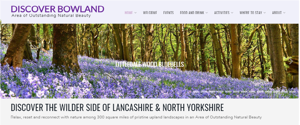 Discover Bowland website