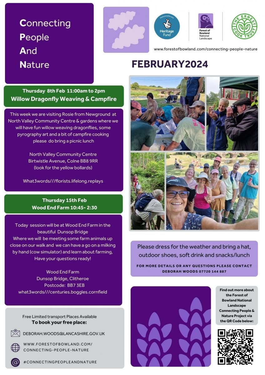 Connecting People & Nature poster Feb 2024