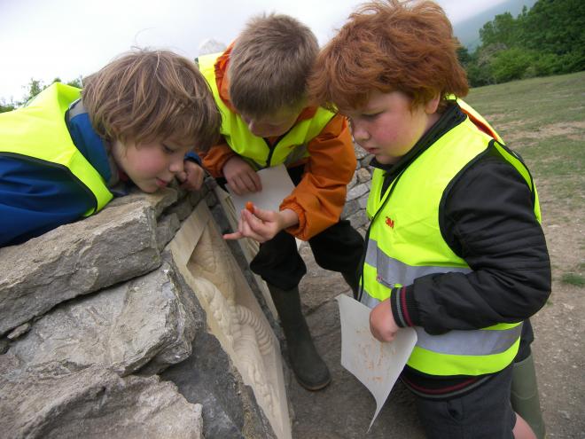 School on geology trip