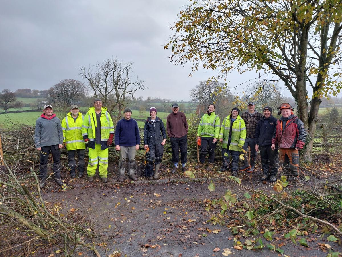 Downham Village Hall - hedgelaying training