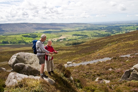 Walkers with map by Graham Cooper