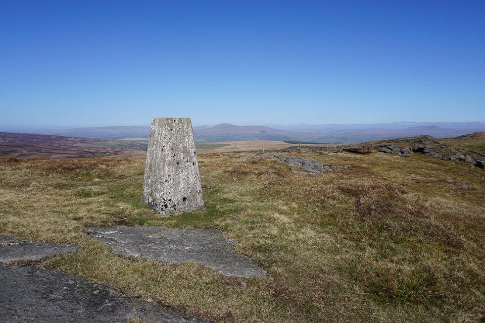 At the trig point on Bowland Knotts