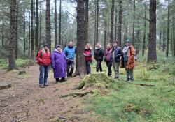 Participants at an access for all event, Gisburn Forest