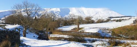Snowboots and Shades , Pendle Hill © Carolyn Raw 