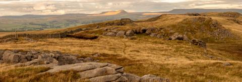 Sunset on a moody day out in the Bowland fells. © Kevin Gannon