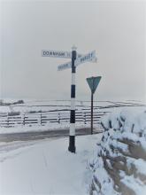 Snowy Signpost on Pendle © Beth Spellman-Ross