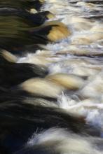 Running water on the River Hodder, near Lower Hodder Bridge © Paul Warrilow
