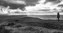Winter is approaching at Pendle Hill. Here, as we walked towards the summit, and looked back towards Nick of Pendle, storm clouds seemed to be brewing. The open moors, visited by occasional Ospreys and pairs of ravens, was as starkly beautiful as ever eve © Michael Hamel-Green