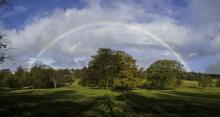 Sabden Whins Pendle Hill Rainbow panorama © Paul A. Olivant