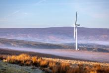 A beautiful early morning drive to work and a quick detour to the Caton Moor windfarm to capture the beautiful mists.  © Andrew Ward