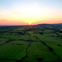 Sunset over beacon fell with my dji drone  © Ashley daniels