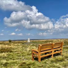Probably only photo.  Bench on Fairsnape fell , placed by mistake  © Ste Adair