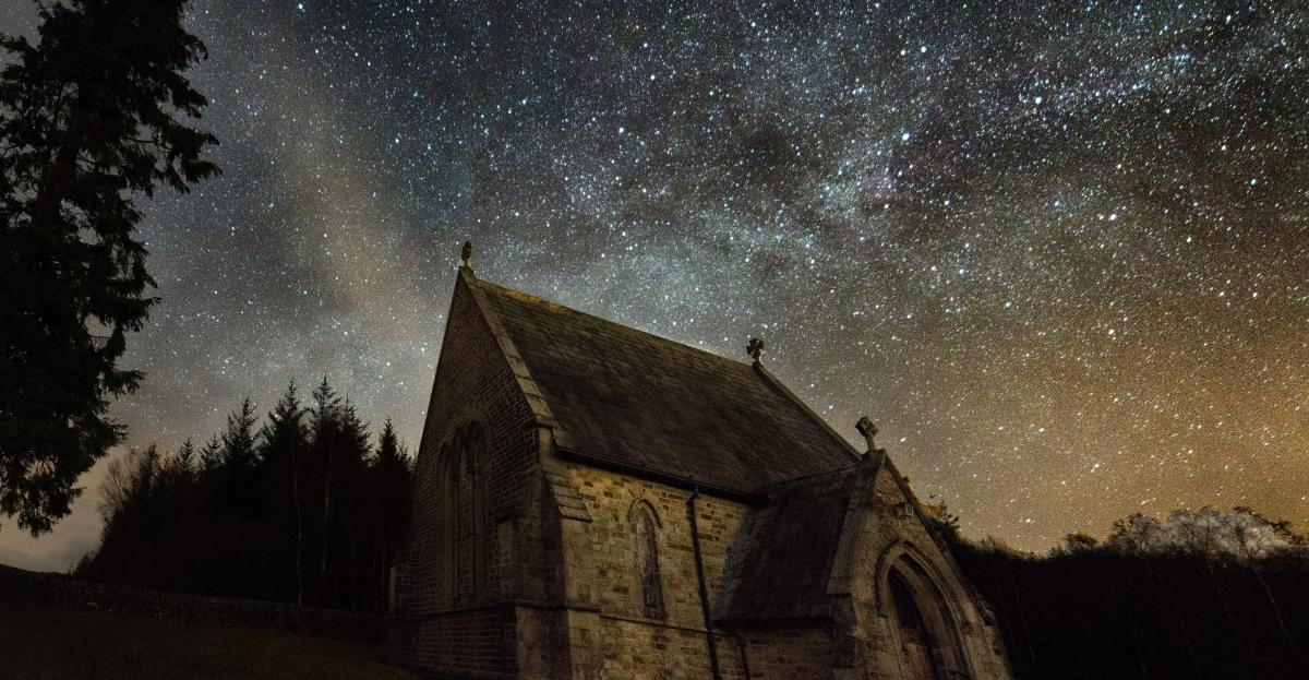 Dark skies and St James Church