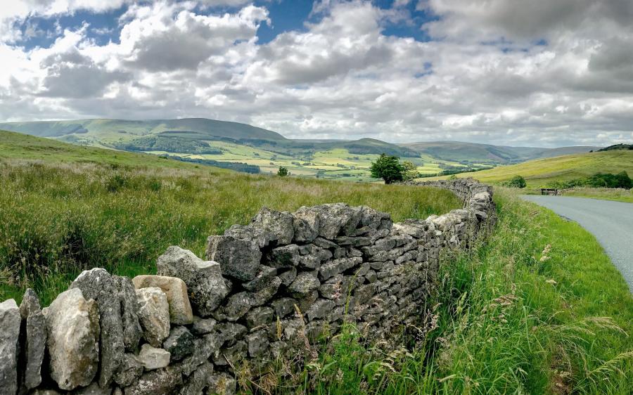 Landscape view of the Hodder Valley