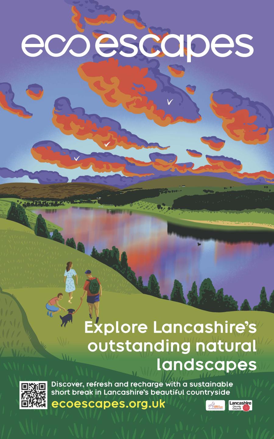 eco escapes poster of Gisburn Forest
