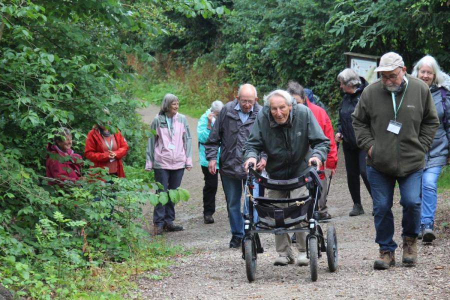 Group enjoying a walk