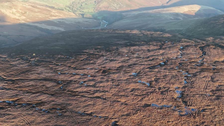 Peatland restoration bunds