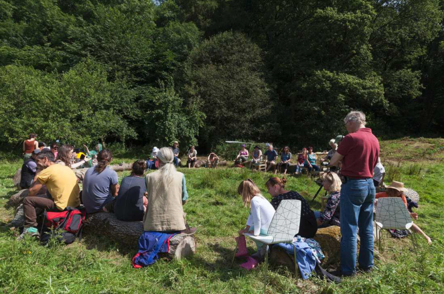 Education group at Backsbottom Farm