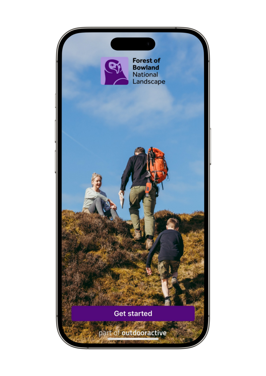 Home screen for the Discover Bowland app