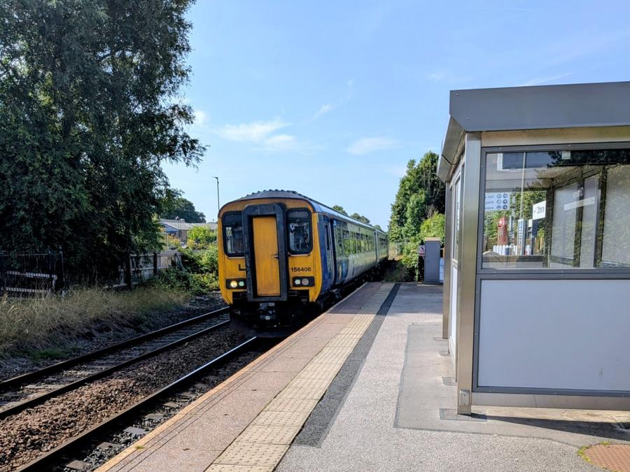 Train at Clitheroe Station