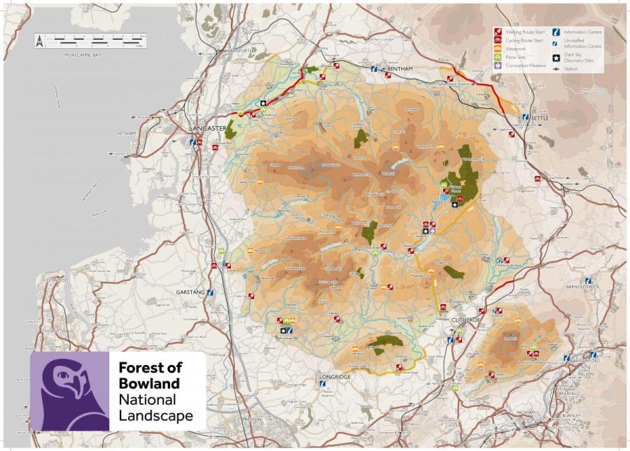 Map of the Forest of Bowland