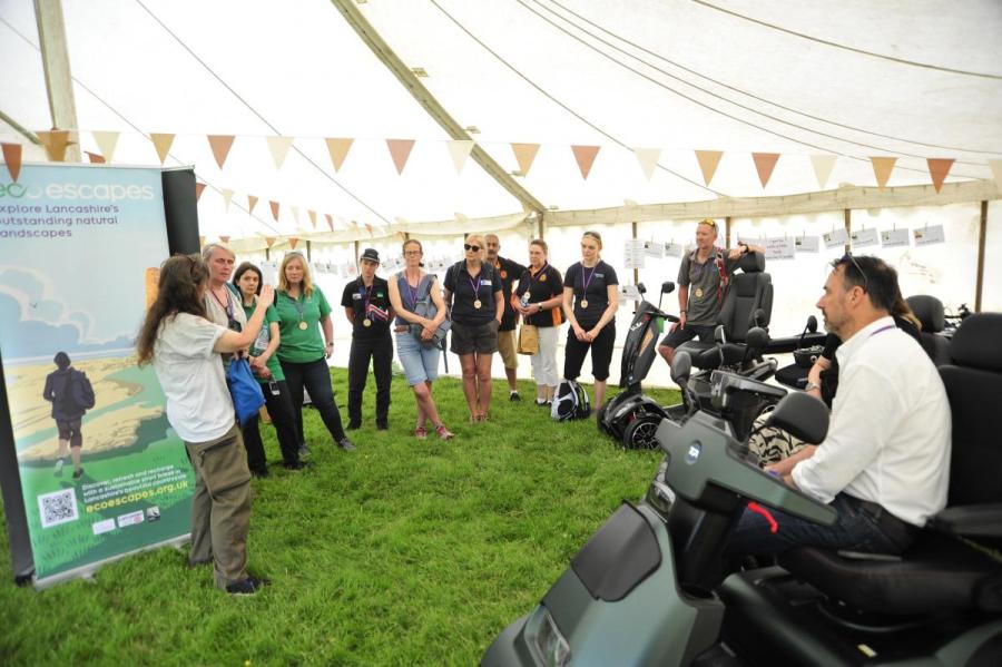 All-terrain wheelchair walk - image by Mark Sutcliffe