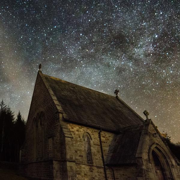 Dark skies and St James Church