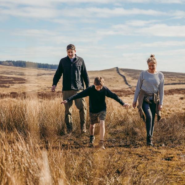 People enjoying Bowland fells