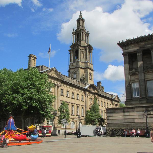 View of the Flag Market in Preston