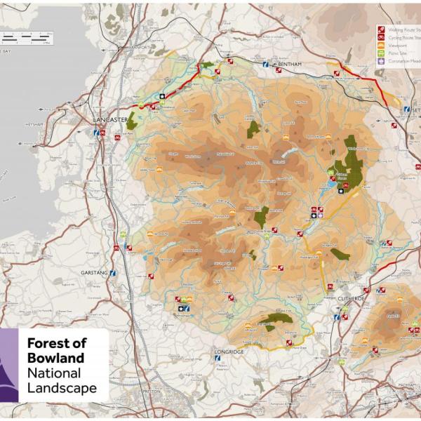 Map of the Forest of Bowland